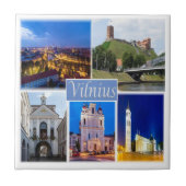 zLT005 VILNIUS Europa Tegeltje (Voorkant)