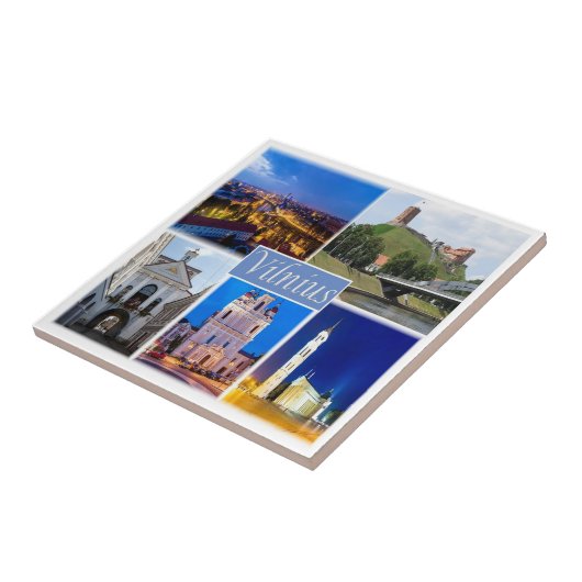 zLT005 VILNIUS Europa Tegeltje (Zijkant)