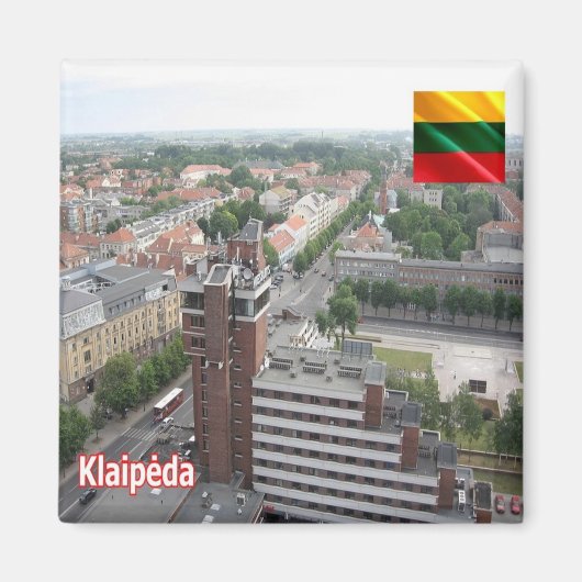 zLT013 KLAIPEDA, Litouwen, Fridge Magnet Magneet (Voorkant)