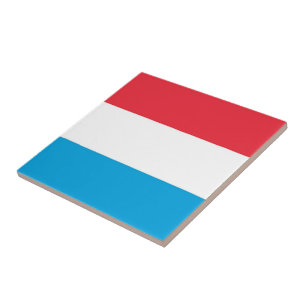 zLU001 Luxemburgse vlag, Tegeltje