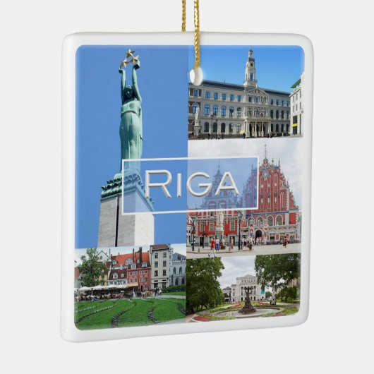 zLV004 RIGA, Republiek Letland, Europa, Keramisch Ornament (Rechts)