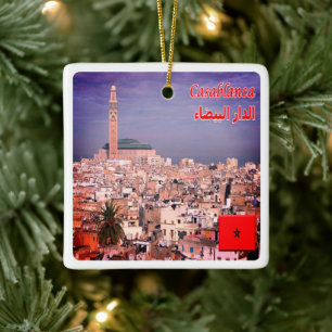 zMA005 CASABLANCA, Marokko, Afrika, Keramisch Ornament