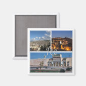 zMA016 FEZ, Mosaic, Marokko, Afrika, Fridge Magneet (Voorkant / Achterkant)