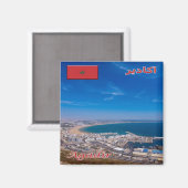 zMA026 AGADIR, Marokko, Afrika, Fridge Magneet (Voorkant / Achterkant)