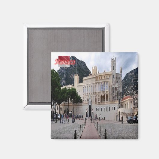 zMC012 PALAIS, Monaco, Fridge Magneet (Voorkant / Achterkant)