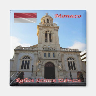 zMC022 Monte Carlo, CHURCH SAINTE-DÉVOTE, Fridge Magneet