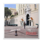 zMC050 BEWAKER IN HET PALEIS, Monaco, Tegeltje (Voorkant)