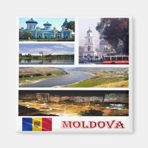 ZMD005 MOLDOVA collage mozaïek, Europa, Fridge Magneet