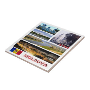 zMD005 MOLDOVA collage mozaïek, Europa, Tegeltje