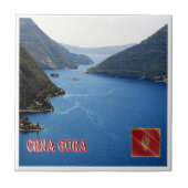 zME018 GOLF VAN KOTOR, Montenegro, Tegeltje (Voorkant)