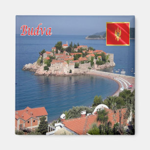 zME019 BUDVA SVETI STEFAN, Montenegro, Fridge Magneet