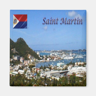 zMF011 SAINT MARTIN, Simpson Bay, Amerika, Fridge Magneet