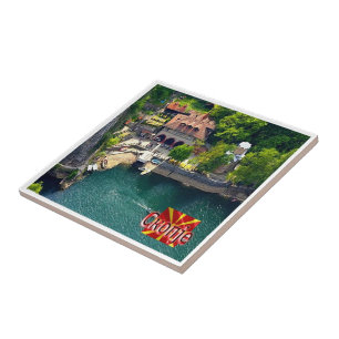 zMK004 SKOPJE MATKA, Noord-Macedonië, Tegeltje