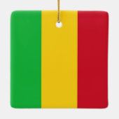 zML001 MALI, Vlag, Afrika, Keramisch Ornament (Achterkant)