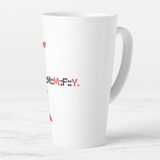 ZMMFY Moderne Latte Mok (Rechterhoek)