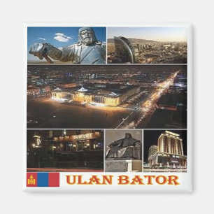 zMN004 ULAN BATOR, Mongolië, Azië, Fridge Magneet
