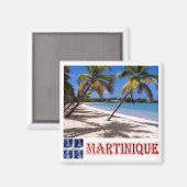 zMQ005 MARTINIQUE, LES SALINES Beach, Fridge Magneet (Voorkant / Achterkant)