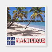 zMQ005 MARTINIQUE, LES SALINES Beach, Fridge Magneet (Voorkant)