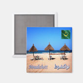 zMR.015 NOUAKCHOTT Beach, Mauritanië, Afrika,Fridg Magneet (Voorkant / Achterkant)