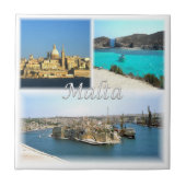 zMT006 VALLETTA, Malta, Europa, Tegeltje (Voorkant)