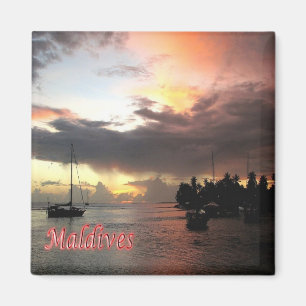 zMV015 GAN-haven, Maldiven, Azië, Fridge Magneet