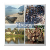 zMW010 MALAWI, Mozaïek, Afrika, Tegeltje (Voorkant)