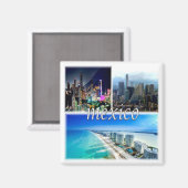 zMX004 MEXICO, Mosaic, Amerika, Fridge Magneet (Voorkant / Achterkant)