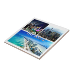 zMX004 MEXICO, Mozaïek, Amerika, Tegeltje