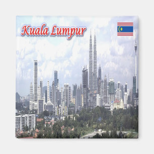 zMY006 panorama KUALA LUMPUR, Maleisië, Fridge Magneet