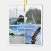 ZMY015 Kedah-strand, LANGKAWI, Maleisië, Fridge Ma Keramisch Ornament (Links)