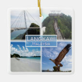 ZMY015 Kedah-strand, LANGKAWI, Maleisië, Fridge Ma Keramisch Ornament (Voorkant)