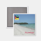 zMZ004 MOZAMBIQUE, Beach, Afrika, Fridge Magneet (Voorkant / Achterkant)