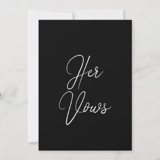 Z'n Kaart | Wedding Vow Booklet for Groom
