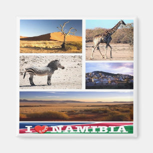 zNA007 NAMIBIA I Love, Mosaic, Africa, Fridge Magneet