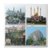 zNG012 NIGERIA, Mozaïek, Afrika, Tegeltje (Voorkant)