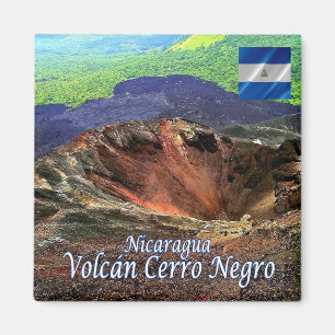 zNI007 VOLCANO CERRO NEGRO, Nicaragua, Fridge Magneet
