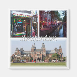 zNL003 AMSTERDAM, Nederland Holland, Fridge Magneet