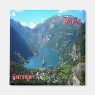 zNO005 GEIRANGER, Noorwegen, Europa, Fridge Magneet
