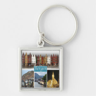 zNO009 BERGEN, Noorwegen, Europa, Sleutelhanger