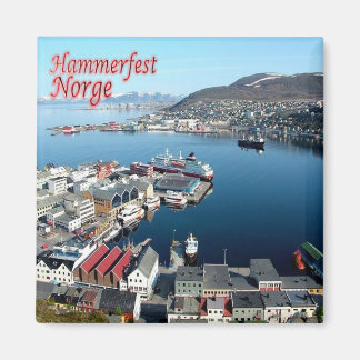 zNO016 HAMMERFEST, Noorwegen, Europa, Fridge Magneet
