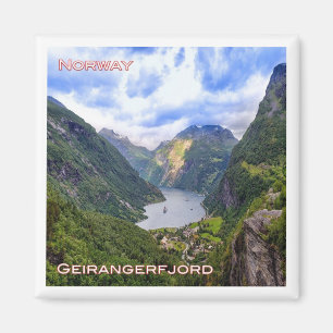 zNO019 GEIRANGERFJORD, Noorwegen, Europa, Fridge Magneet