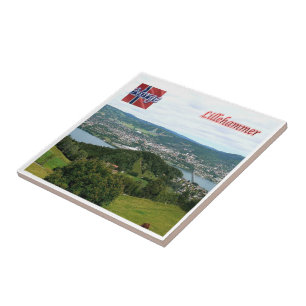 zNO028 LILLEHAMMER, Noorwegen, Europa, Tegeltje