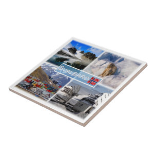 zNO041 SVALBARD, Noorwegen, Europa, Tegeltje