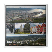 zNO043 BERGEN, Noorwegen, Europa, Tegeltje (Voorkant)