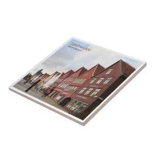 zNO044 BERGEN BRYGGEN, Noorwegen, Europa, Tegeltje