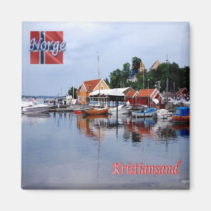 zNO047 KRISTIANSAND, Noorwegen, Europa, Fridge Magneet