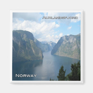 zNO061 AURLANDSFJORDEN uit Stegastein, Noorwegen, Magneet