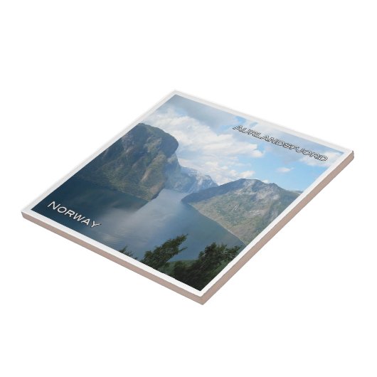 zNO061 AURLANDSFJORDEN uit Stegastein, Noorwegen, Tegeltje (Zijkant)
