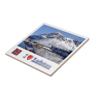 zNO063 SILDPOLLNESET, Lofoten, Noorwegen, Tegeltje