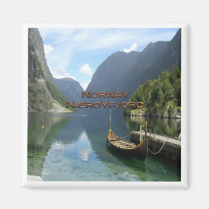 zNO092 NAERØYFJORD, Noorwegen, Europa, Fridge Magneet